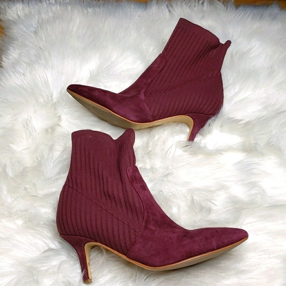 Marc Fisher Albinia Sock Boot burgundy - Picture 5 of 13